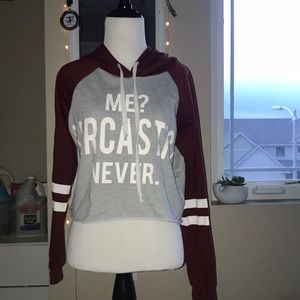 Me?  Sarcastic? Never. Hoodie